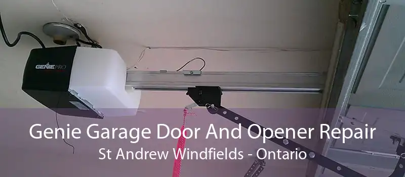 Genie Garage Door And Opener Repair St Andrew Windfields - Ontario