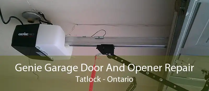 Genie Garage Door And Opener Repair Tatlock - Ontario