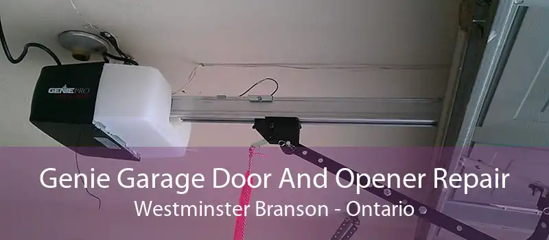 Genie Garage Door And Opener Repair Westminster Branson - Ontario