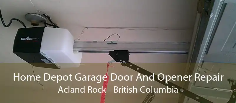 Home Depot Garage Door And Opener Repair Acland Rock - British Columbia