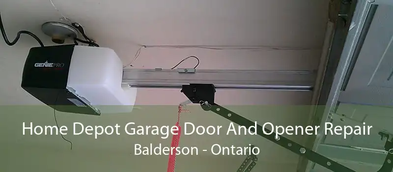 Home Depot Garage Door And Opener Repair Balderson - Ontario