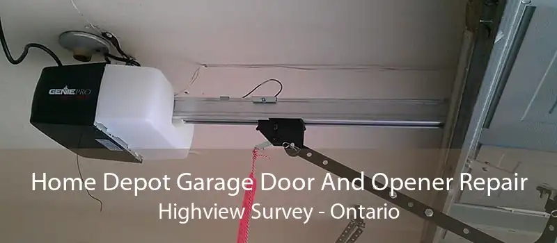 Home Depot Garage Door And Opener Repair Highview Survey - Ontario