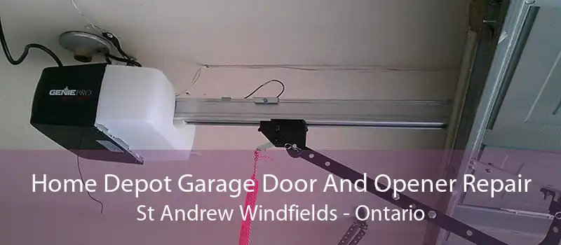 Home Depot Garage Door And Opener Repair St Andrew Windfields - Ontario