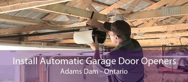 Install Automatic Garage Door Openers Adams Dam - Ontario