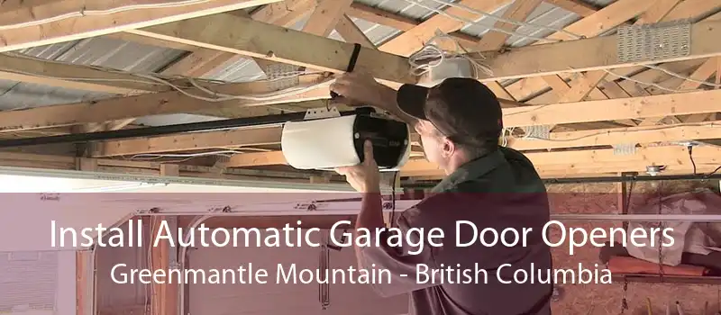 Install Automatic Garage Door Openers Greenmantle Mountain - British Columbia