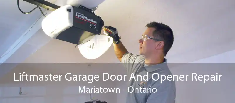 Liftmaster Garage Door And Opener Repair Mariatown - Ontario