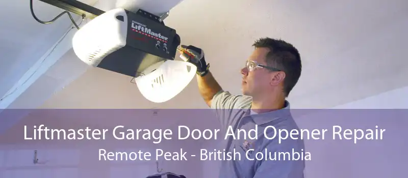 Liftmaster Garage Door And Opener Repair Remote Peak - British Columbia