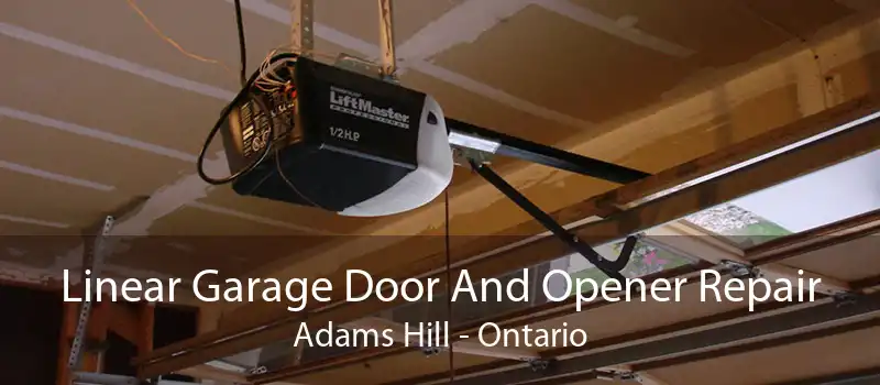 Linear Garage Door And Opener Repair Adams Hill - Ontario