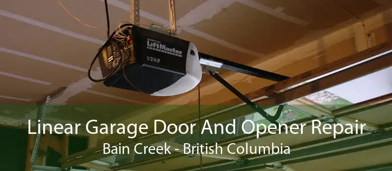 Linear Garage Door And Opener Repair Bain Creek - British Columbia