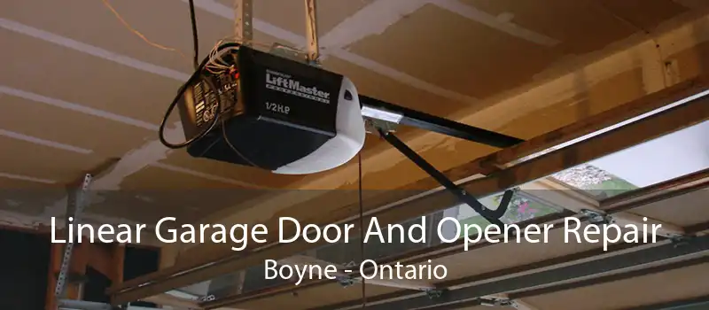 Linear Garage Door And Opener Repair Boyne - Ontario