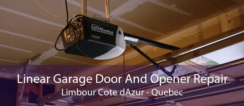 Linear Garage Door And Opener Repair Limbour Cote dAzur - Quebec