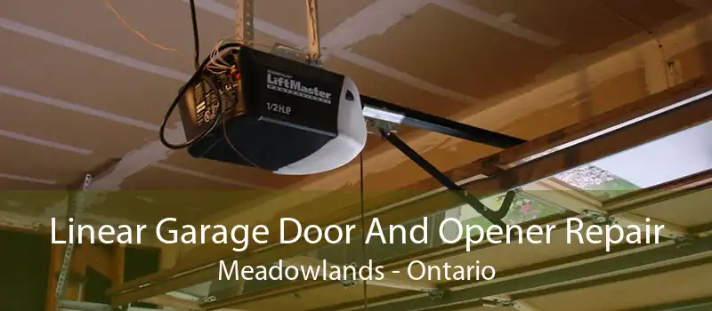 Linear Garage Door And Opener Repair Meadowlands - Ontario