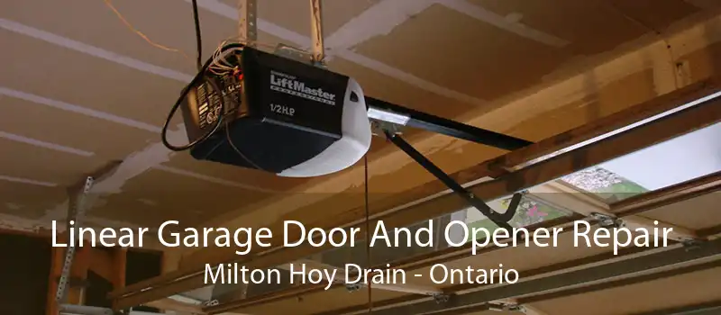 Linear Garage Door And Opener Repair Milton Hoy Drain - Ontario