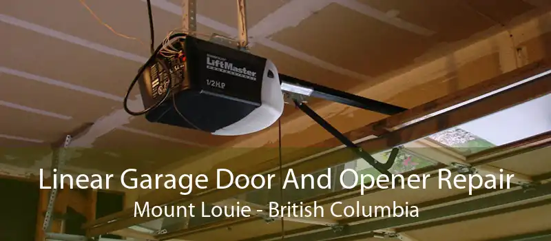 Linear Garage Door And Opener Repair Mount Louie - British Columbia