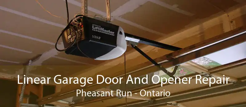 Linear Garage Door And Opener Repair Pheasant Run - Ontario