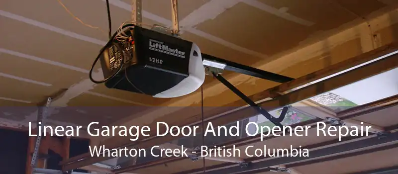 Linear Garage Door And Opener Repair Wharton Creek - British Columbia