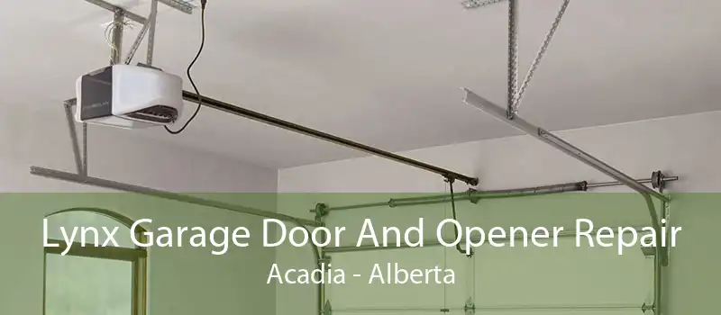Lynx Garage Door And Opener Repair Acadia - Alberta