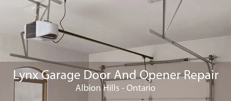 Lynx Garage Door And Opener Repair Albion Hills - Ontario