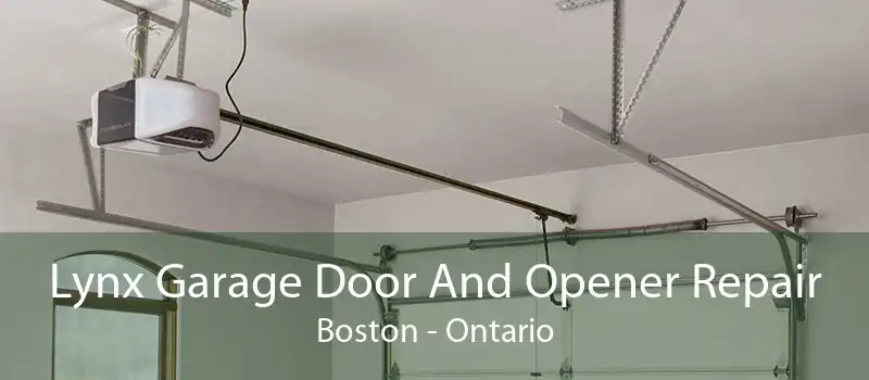 Lynx Garage Door And Opener Repair Boston - Ontario