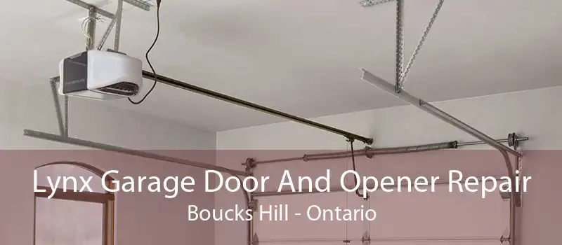 Lynx Garage Door And Opener Repair Boucks Hill - Ontario
