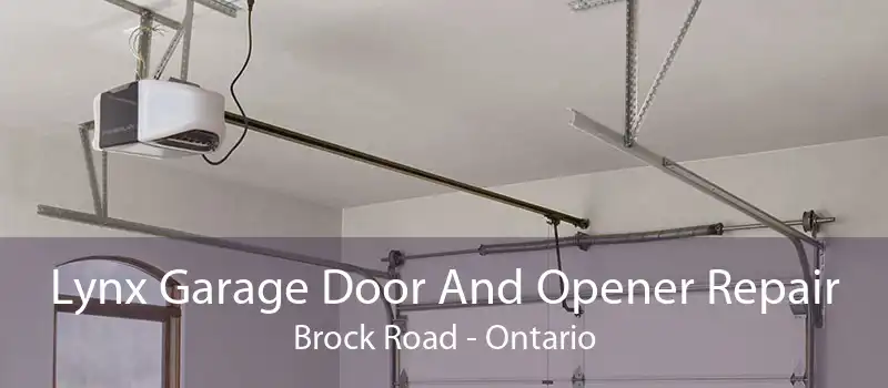 Lynx Garage Door And Opener Repair Brock Road - Ontario