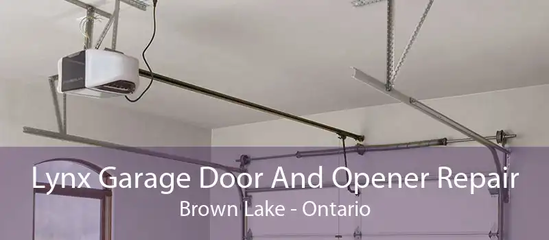 Lynx Garage Door And Opener Repair Brown Lake - Ontario