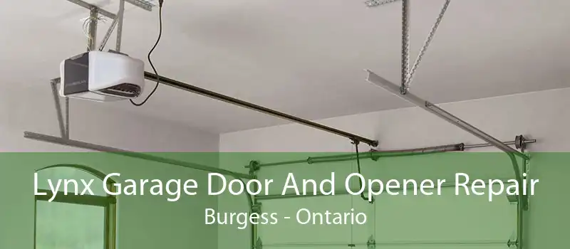Lynx Garage Door And Opener Repair Burgess - Ontario