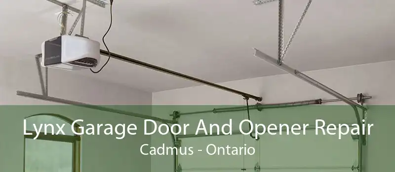 Lynx Garage Door And Opener Repair Cadmus - Ontario