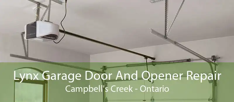 Lynx Garage Door And Opener Repair Campbell's Creek - Ontario