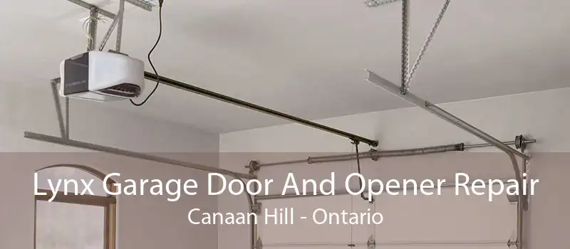 Lynx Garage Door And Opener Repair Canaan Hill - Ontario