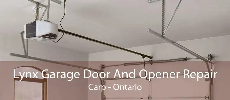 Lynx Garage Door And Opener Repair Carp - Ontario