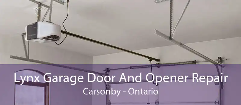 Lynx Garage Door And Opener Repair Carsonby - Ontario