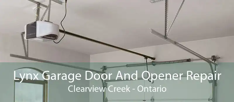 Lynx Garage Door And Opener Repair Clearview Creek - Ontario