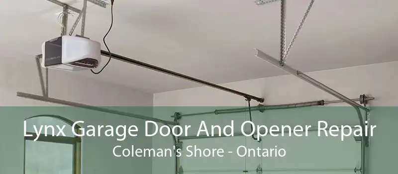Lynx Garage Door And Opener Repair Coleman's Shore - Ontario