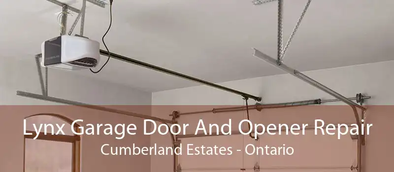 Lynx Garage Door And Opener Repair Cumberland Estates - Ontario