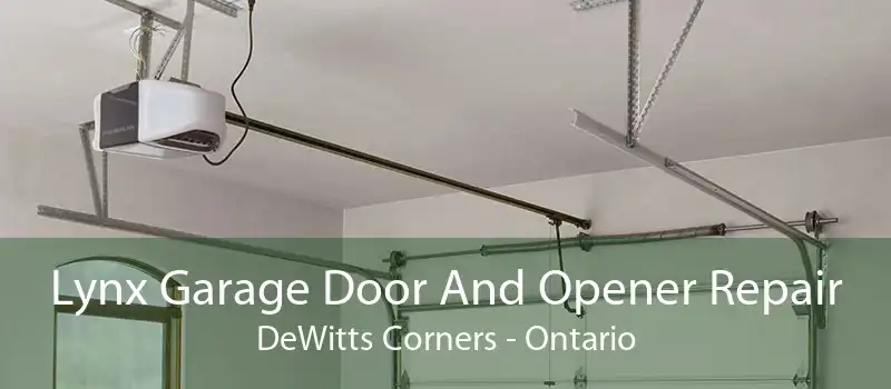 Lynx Garage Door And Opener Repair DeWitts Corners - Ontario