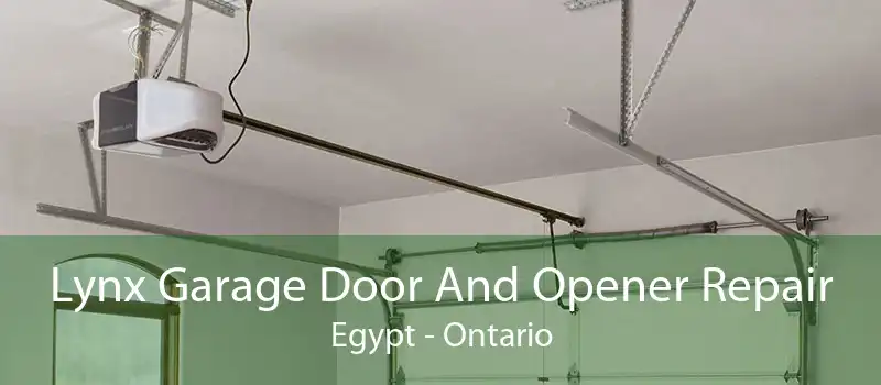 Lynx Garage Door And Opener Repair Egypt - Ontario