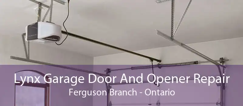 Lynx Garage Door And Opener Repair Ferguson Branch - Ontario
