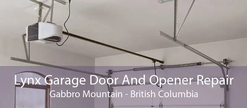 Lynx Garage Door And Opener Repair Gabbro Mountain - British Columbia