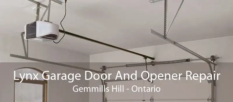 Lynx Garage Door And Opener Repair Gemmills Hill - Ontario