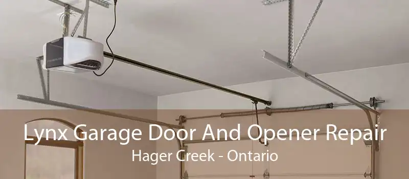 Lynx Garage Door And Opener Repair Hager Creek - Ontario