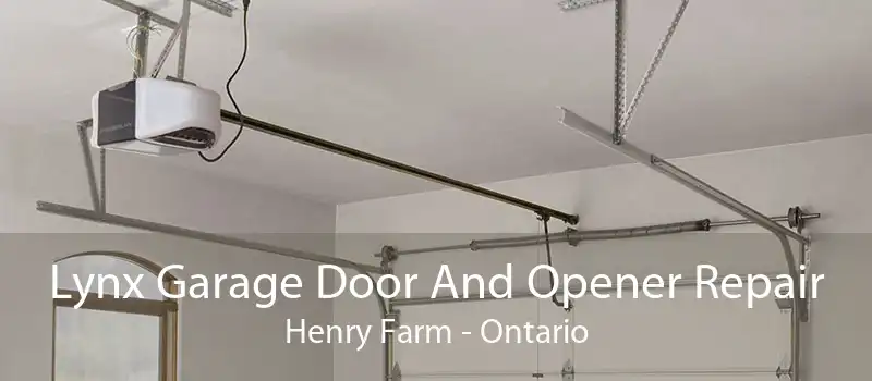 Lynx Garage Door And Opener Repair Henry Farm - Ontario