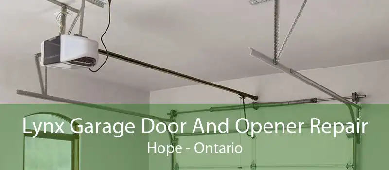 Lynx Garage Door And Opener Repair Hope - Ontario
