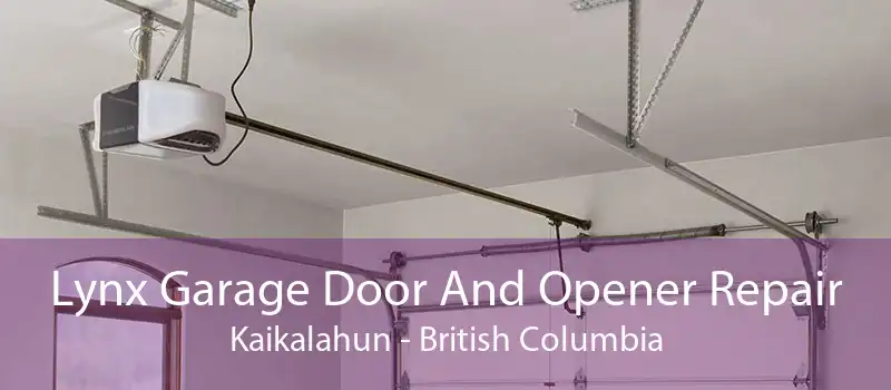 Lynx Garage Door And Opener Repair Kaikalahun - British Columbia