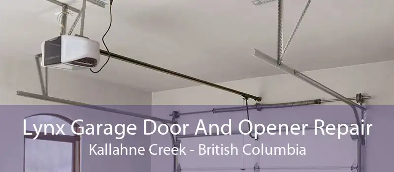 Lynx Garage Door And Opener Repair Kallahne Creek - British Columbia