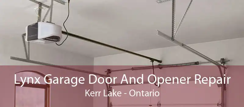 Lynx Garage Door And Opener Repair Kerr Lake - Ontario
