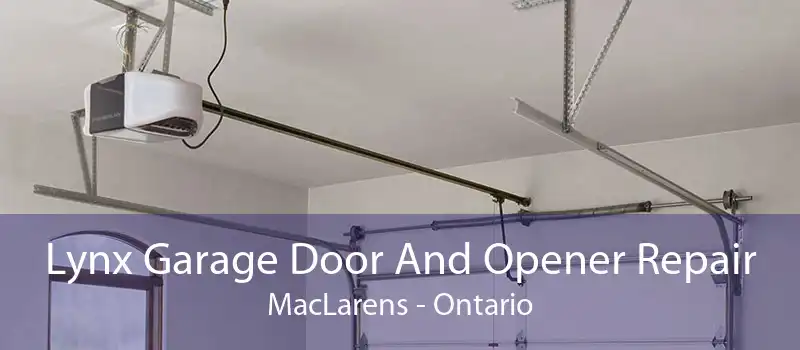 Lynx Garage Door And Opener Repair MacLarens - Ontario