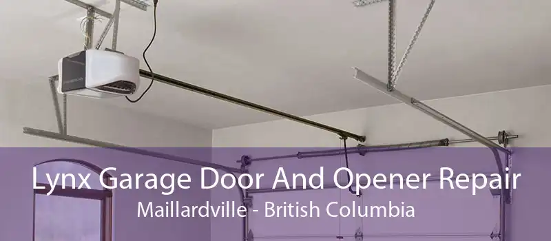 Lynx Garage Door And Opener Repair Maillardville - British Columbia