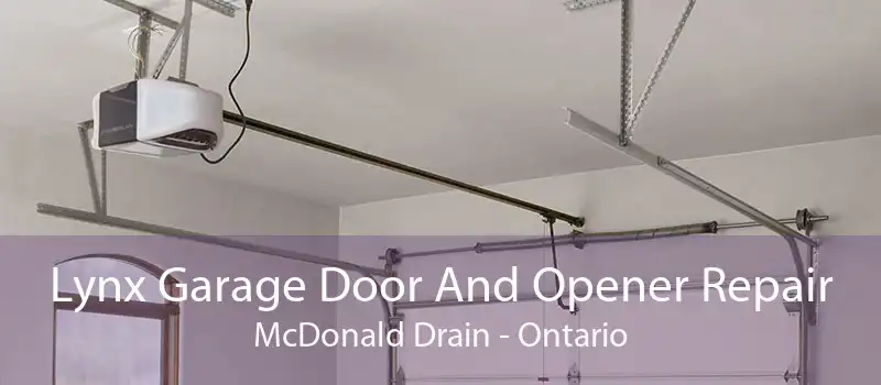 Lynx Garage Door And Opener Repair McDonald Drain - Ontario