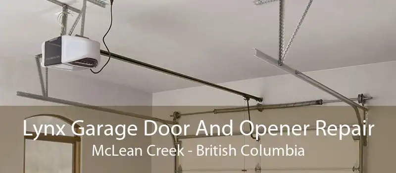 Lynx Garage Door And Opener Repair McLean Creek - British Columbia